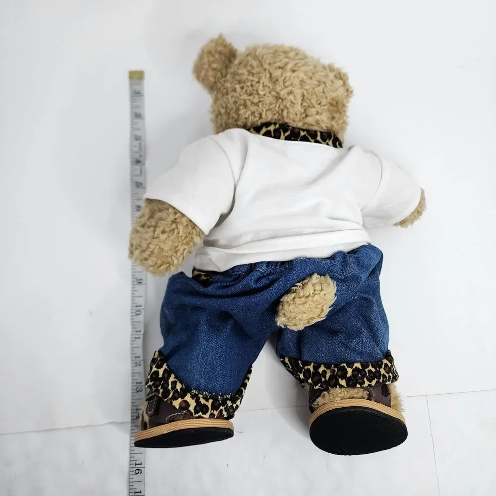 Build A Bear BAB Bear Stuffed Plush w. Outfit Vintage‎ 1997 Teddy Brown